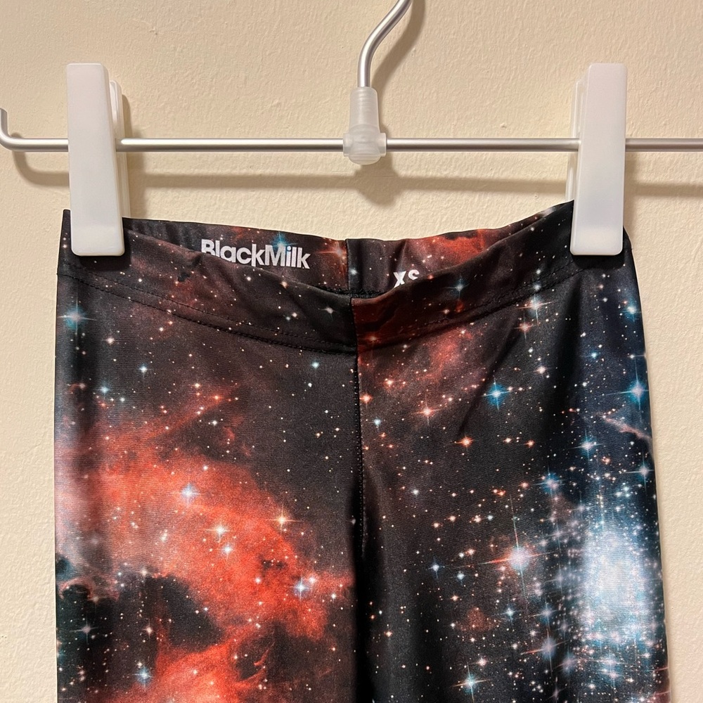 BlackMilk Red Galaxy Leggings Size XS